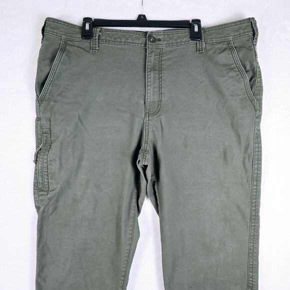 G.H. Bass & Co. Mens 5 Pocket Canvas Field Hunting Pants Green Breen 40x32 - Picture 3 of 14